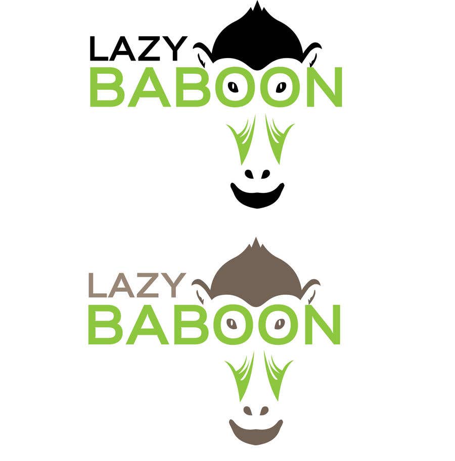 Penyertaan Peraduan #90 untuk                                                 Lazy Baboon - Logo Contest
                                            
