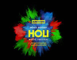 #77 for Design a logo for Indian Biggest Holi Festival 2018 by LagneshRorschach