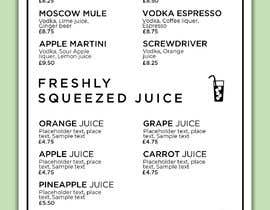 Nambari 33 ya Design a Flyer with the restaurant&#039;s special drinks. na JandeeOnele