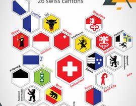 #9 cho Modern Swiss flags / Canton sign bởi parulgupta549