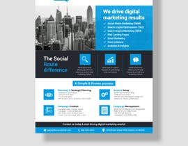 #73 for Design a 8x10&quot; one page sales brochure for a digital marketing company &quot;The Social Route&quot; by niyajahmad