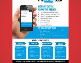 #54 for Design a 8x10&quot; one page sales brochure for a digital marketing company &quot;The Social Route&quot; by sandeepstudio