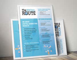 #10 for Design a 8x10&quot; one page sales brochure for a digital marketing company &quot;The Social Route&quot; by Mukul703