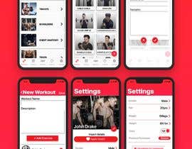 #26 para Design several screens for my iPhone fitness app de Sithuma