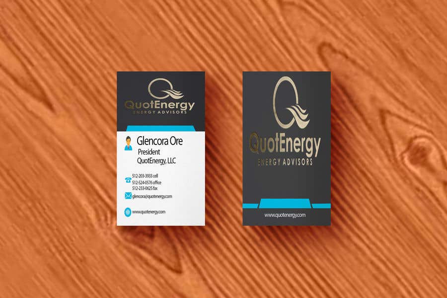 Contest Entry #100 for                                                 Vertical Business card for Energy firm
                                            