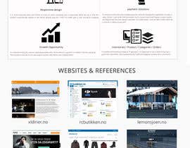 #9 for Make a landingpage design that will market webshop based on our logo av satbaldev