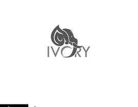 #10 cho A simple, black and white logo of an elephant (or elephant&#039;s head) with tusks and the word &quot;IVORY&quot; written underneath. bởi mikomaru