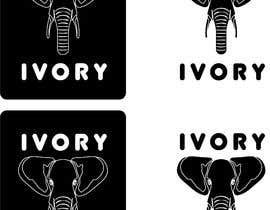 #1 cho A simple, black and white logo of an elephant (or elephant&#039;s head) with tusks and the word &quot;IVORY&quot; written underneath. bởi PePi196