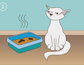 #24 สำหรับ Illustrate a cat care guide โดย MiraAPetrova