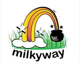 #63 for QUICK LOGO design // a milkcan at the end of the rainbow (milkyway) by saddam36