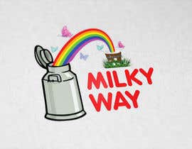 #56 untuk QUICK LOGO design // a milkcan at the end of the rainbow (milkyway) oleh shihab140395
