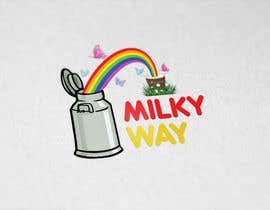 #58 untuk QUICK LOGO design // a milkcan at the end of the rainbow (milkyway) oleh shihab140395