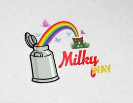 #64 for QUICK LOGO design // a milkcan at the end of the rainbow (milkyway) by shihab140395