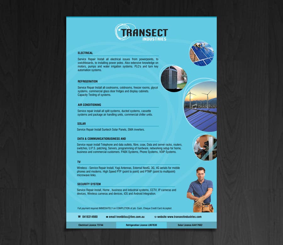 Konkurrenceindlæg #4 for                                                 Flyer Design for Transect Industries
                                            