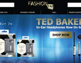 #28 for Banner for Ted Baker In-Ear Headphones  E-commerce Website by Manik012