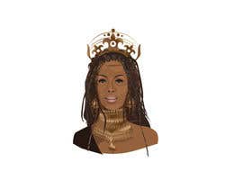 #2 para Black Woman Illustration With Braids Wearing A Crown por Sultana76
