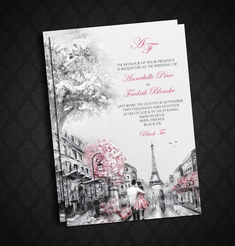 Participación en el concurso Nro.378 para                                                 Design a wedding invitation
                                            
