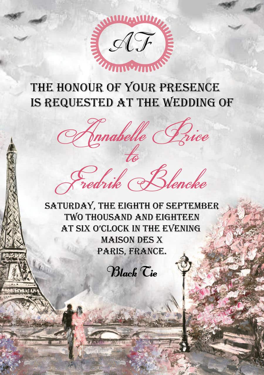 Contest Entry #449 for                                                 Design a wedding invitation
                                            