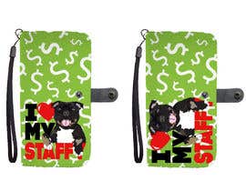 #11 for I need a Staffordshire Bull Terrier Phone Wallet design. by LuisAcebu