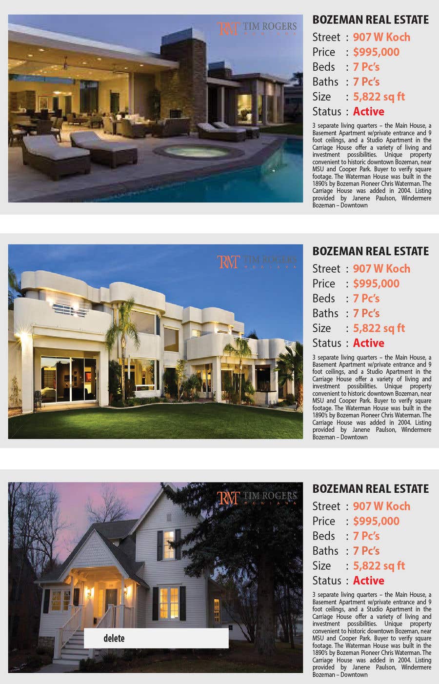 Contest Entry #7 for                                                 Real Estate "Top 10" Page design.
                                            