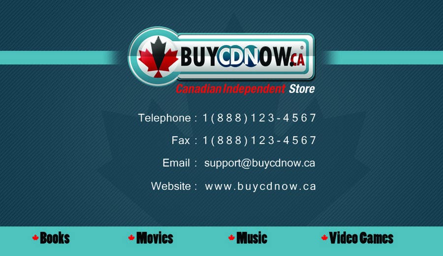 Contest Entry #27 for                                                 Business Card Design for BUYCDNOW.CA
                                            