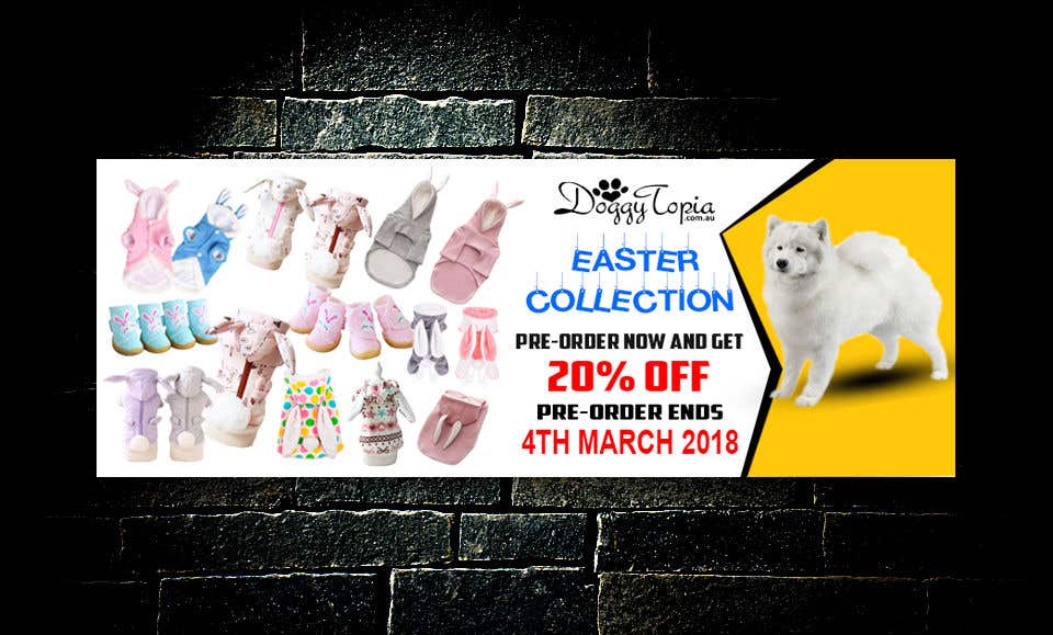 Contest Entry #22 for                                                 Doggy Easter Marketing Banners & design
                                            