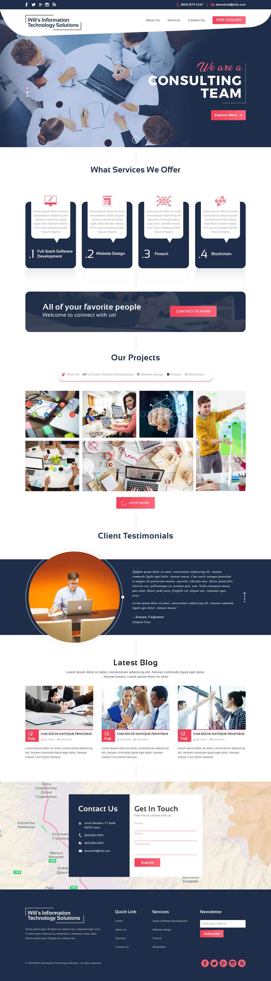 Contest Entry #11 for                                                 Design a wordpress website for IT consulting firm
                                            