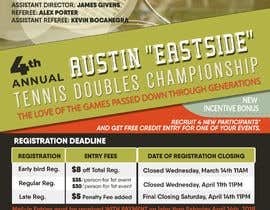 Číslo 15 pro uživatele Design Announcement and Registration Flyer for Tennis Tournament od uživatele beckzozone