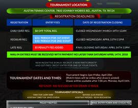 #9 for Design Announcement and Registration Flyer for Tennis Tournament av seyam1010
