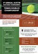 Miniatyrbilde av konkurransebidrag #13 i                                                     Design Announcement and Registration Flyer for Tennis Tournament
                                                