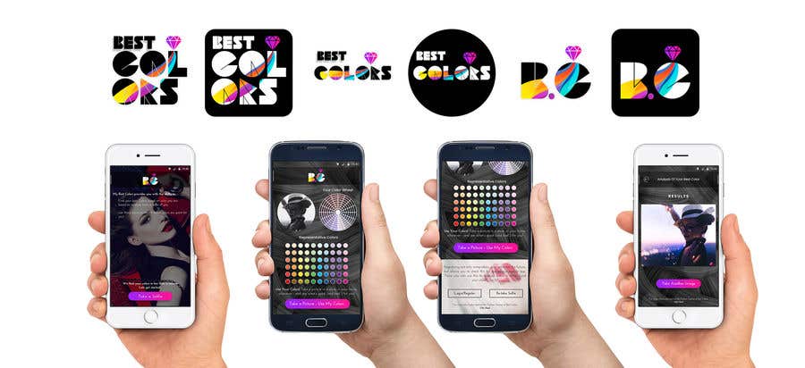 Proposition n°9 du concours                                                 'Best Colors' mobile website screens and logo
                                            