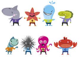#59 για Illustration of 24 cartoon mascots for edutech game από Maranovi