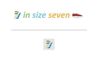 Konkurransebidrag #52 i                                                 Logo Design for In Size Seven (shoes)
                                            