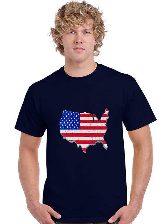 Wasilisho la Shindano #28 la                                                 Design USA Independence day, with USA flag too, it's an image who will be printed on a Tshirt -- 2
                                            
