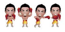 #37 untuk Design an Asian Boxer Cartoon Character with 4 different punching actions/posts all in full body. (*Suggest to best use &quot;Srisaket Sor Rungvisai&quot; as the referral for the character) oleh EVINR