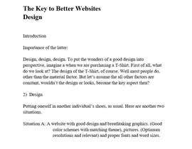 #1 untuk essay on Website Design &amp; Development oleh AstonAwais