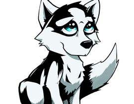 #25 for Artist create original Siberian Husky Puppy Cartoon Character for Large sticker pack by harmageddo