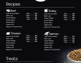 #119 för Design a One-Page Menu Flyer for PET Food av RezaunNobi