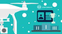 #28 for Design a Banner for a magazine&#039;s competition which is about the drone licence by marinajeleva