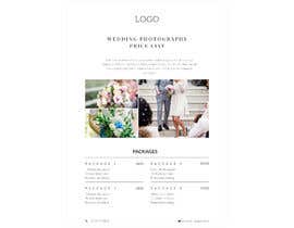 #23 for Design a Wedding Photography Pricing List by usamawajeeh123