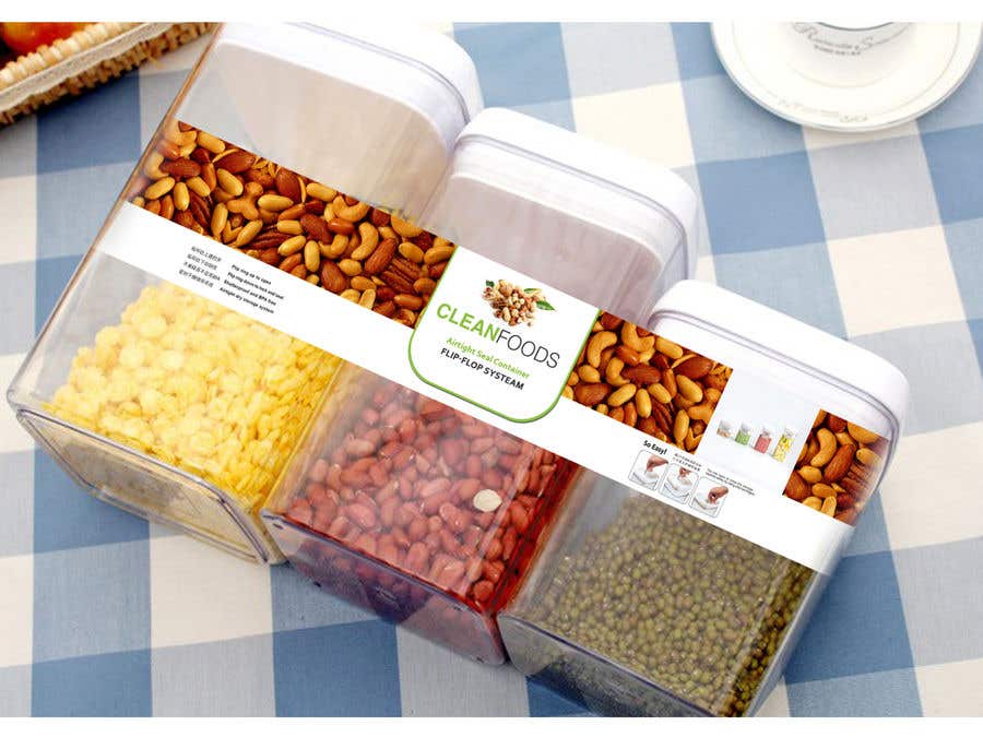 Contest Entry #21 for                                                 PACKAGING DESIGN for food storage container set - GUARANTEED/SEALED
                                            