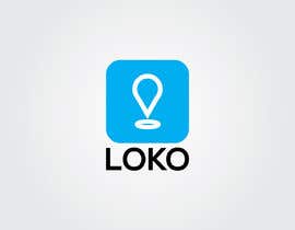 #24 untuk I need a logo designed for an app 
The app name is loko which means spot 
I need the logo to have a spot on map with the name loko,
Be creative oleh MdImran1717