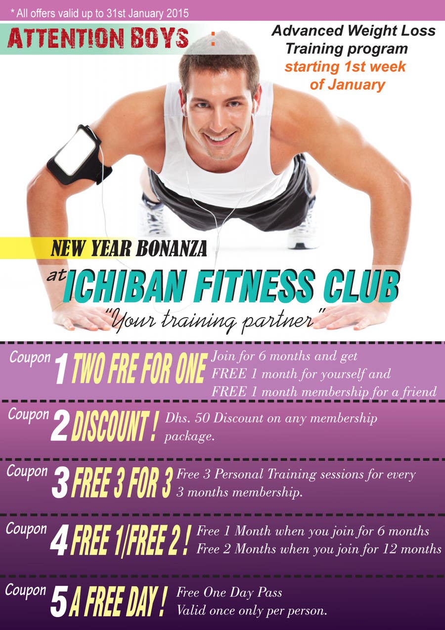 Proposition n°10 du concours                                                 Design a Flyer for Gym - Japanese and New year theme
                                            