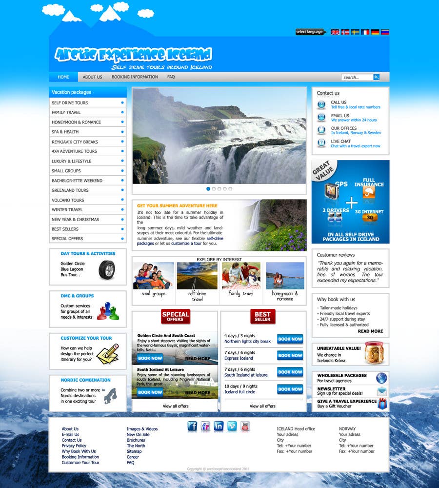 Contest Entry #4 for                                                 Website Design for Arctic Experience Iceland
                                            