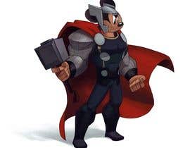 #60 dla Photoshop Mickey Mouse in the style of Thor from the Avengers przez nicmat