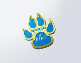 #15 for Please design a logo for an enamel pin company named &quot;Fursona Pins.&quot; It should be themed like an enamel pin, in the shape of a paw. by b4drb3ats