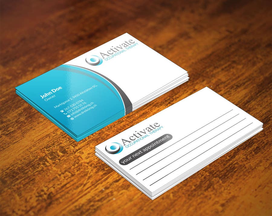 Contest Entry #8 for                                                 Design some Business Cards for Activate Occupational Therapy
                                            
