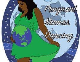 #28 per I need an image of a pregnant woman dancing.
Her belly resembles the earth
It looks like shes almost holding the large full moon with her arm
Shes surrounded by water
Stars are in the background

Pregnant Mamas Dancing is written in the full moon da lambbrittani