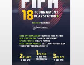 #18 para FIFA18 PS4 Tournament: Poster Advertisement de nicogiudiche