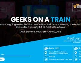 nº 22 pour Update a site - &quot;Geeks On A Train&quot; promoting socializing on train for trip to to AWS Summit in New York 2018 par sandu7 